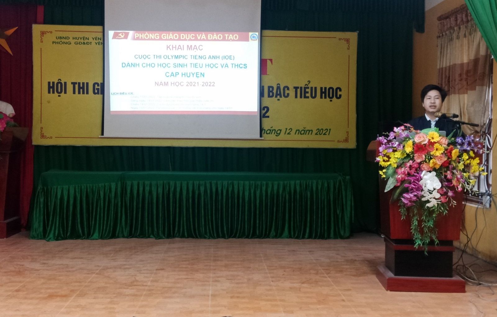 Cuộc thi Olympic tiếng Anh cấp huyện năm học 2021-2022